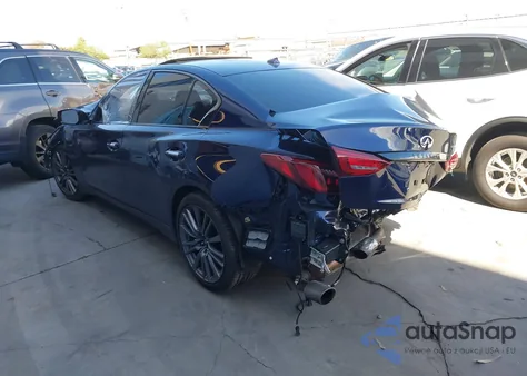 2024 Infiniti Q50 Red Sport 400 from USA, damaged, VIN JN1FV7DP1RM660116